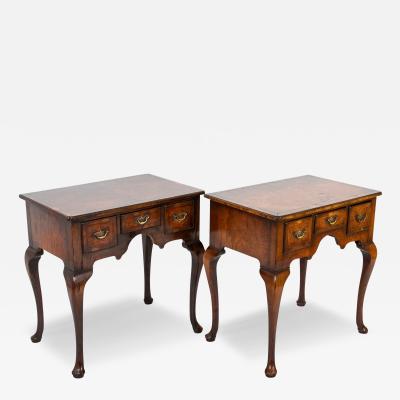 Pair of George I Queen Anne Lowboys