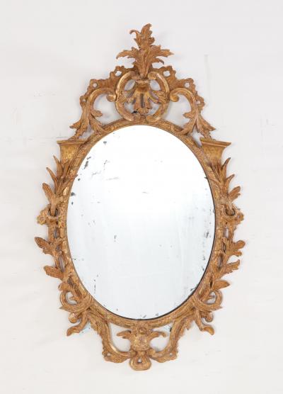 Pair of George II Giltwood Mirrors c 1760