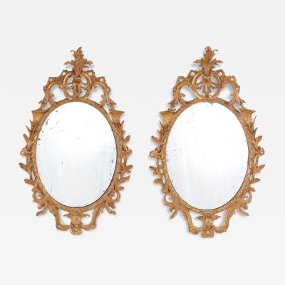 Pair of George II Giltwood Mirrors c 1760