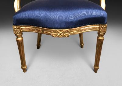 Pair of George III Giltwood Salon Armchairs