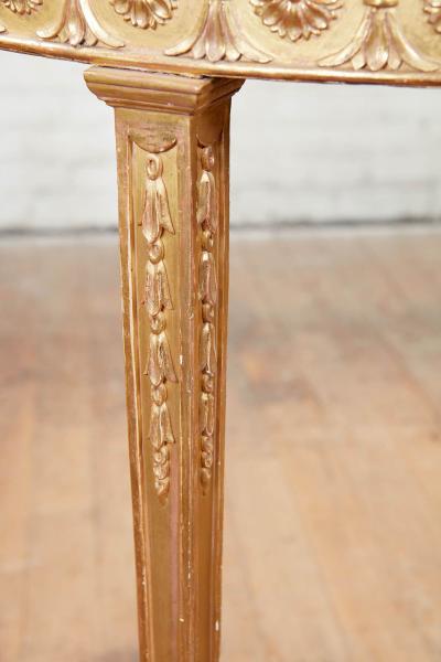 Pair of George III Giltwood and Mahogany Console Tables