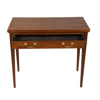 Pair of George III Mahogany Games Tables