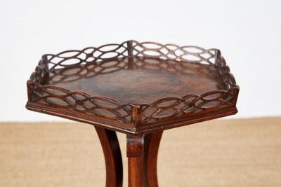 Pair of George III Mahogany Torcheres
