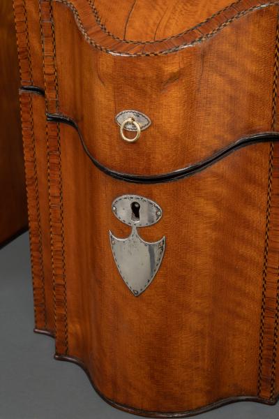 Pair of George III Satinwood and Inlay Knife Boxes