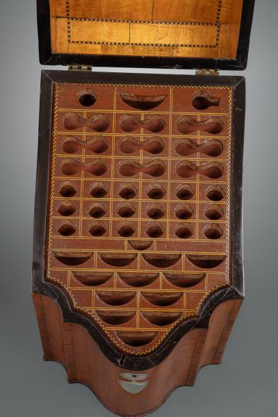 Pair of George III Satinwood and Inlay Knife Boxes