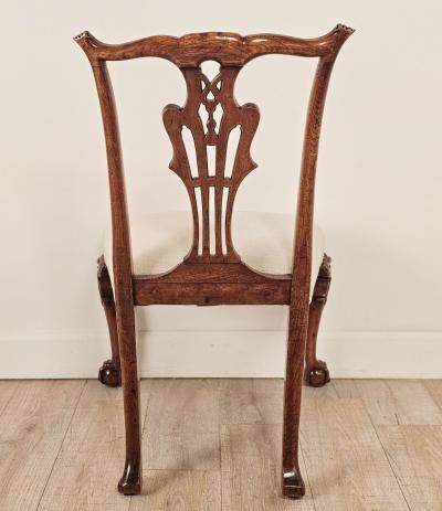 Pair of George III Style Chippendale Chairs in the Irish Taste 19th century