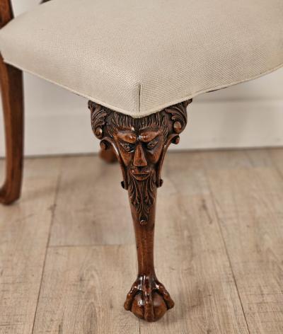 Pair of George III Style Chippendale Chairs in the Irish Taste 19th century