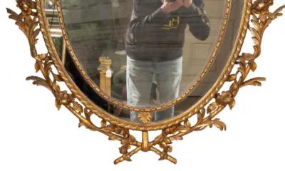Pair of George III Style Giltwood Mirrors
