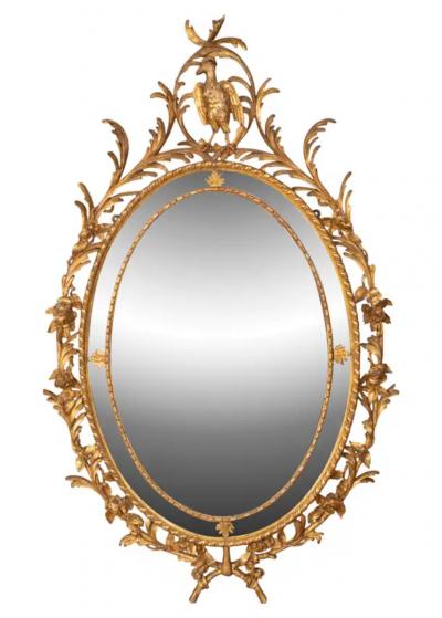 Pair of George III Style Giltwood Mirrors