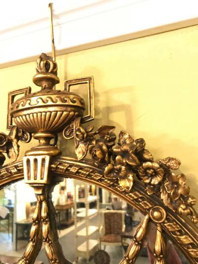 Pair of George III Style Giltwood and Composite Shelved Wall Console Mirrors