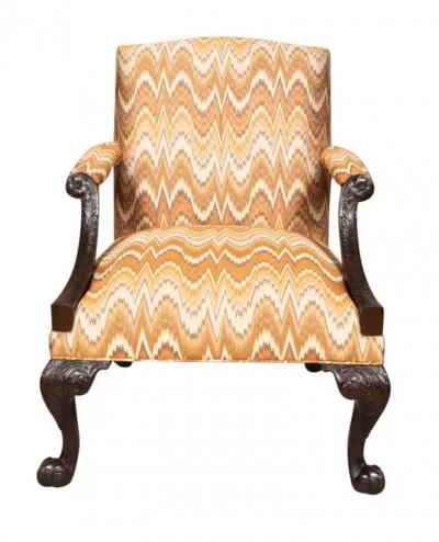 Pair of George III Style Mahogany Armchairs