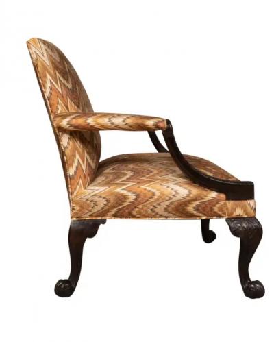 Pair of George III Style Mahogany Armchairs