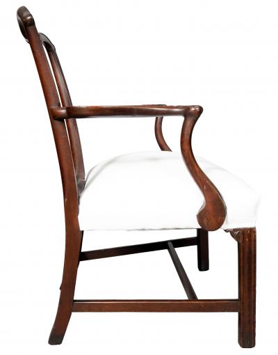 Pair of George III Style Mahogany Armchairs