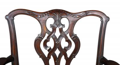 Pair of George III Style Mahogany Armchairs