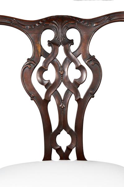 Pair of George III Style Mahogany Armchairs
