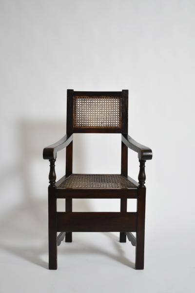 Pair of George III style armchairs XIXth c 