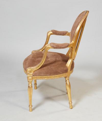 Pair of Georgian Giltwood Armchairs