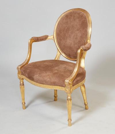 Pair of Georgian Giltwood Armchairs