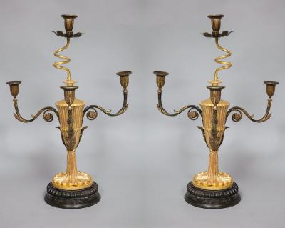 Pair of Georgian Giltwood Candelabra