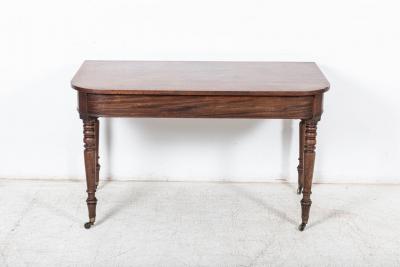 Pair of Georgian Mahogany D End Tables