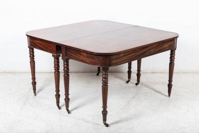 Pair of Georgian Mahogany D End Tables