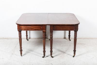 Pair of Georgian Mahogany D End Tables