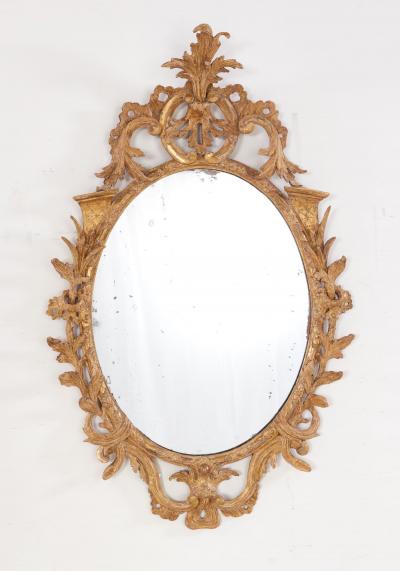Pair of Georgian Rococo Gilt Mirrors