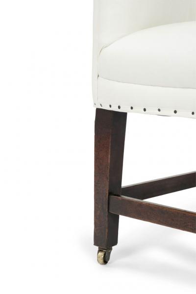 Pair of Georgian Slipper Chairs on Casters