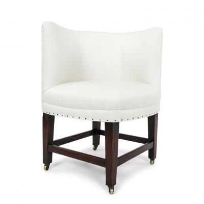 Pair of Georgian Slipper Chairs on Casters