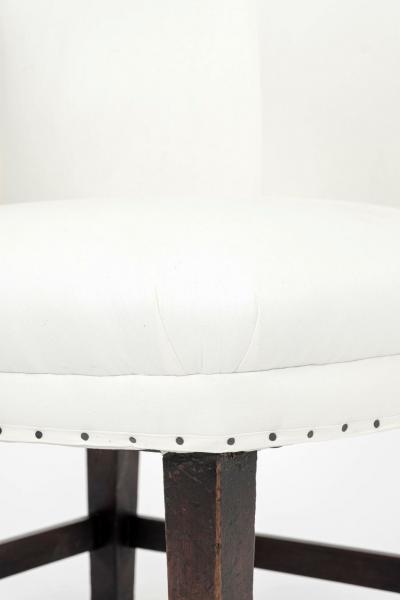Pair of Georgian Slipper Chairs on Casters