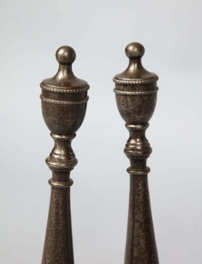 Pair of Georgian Steel Tool Rests