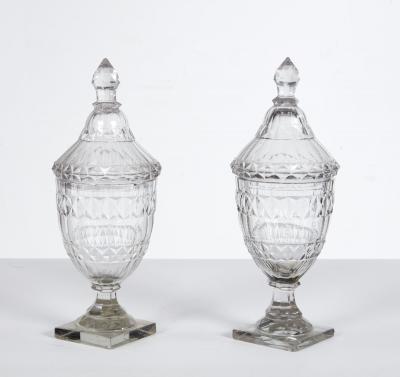 Pair of Georgian Sweetmeat Jars