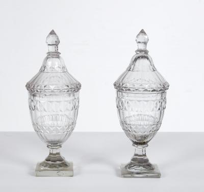 Pair of Georgian Sweetmeat Jars