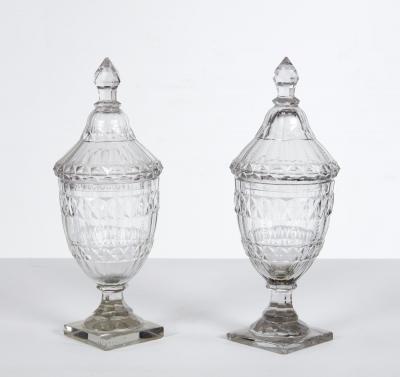 Pair of Georgian Sweetmeat Jars