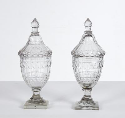 Pair of Georgian Sweetmeat Jars