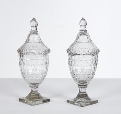 Pair of Georgian Sweetmeat Jars