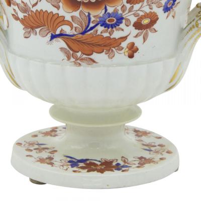 Pair of German Lowenstaff Floral Porcelain Urns