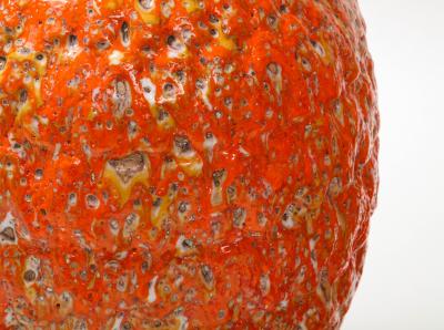 Pair of Giant Italian Volcanic Glazed Ceramic lamps 