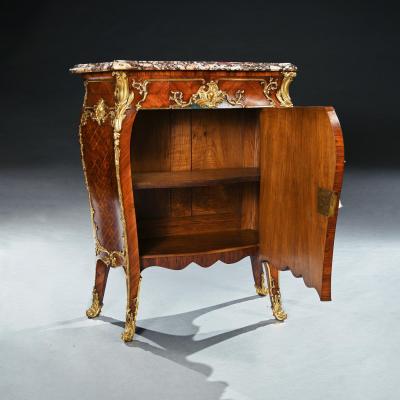 Pair of Gilt Bronze Mounted 19th Century French Kingwood Commodes