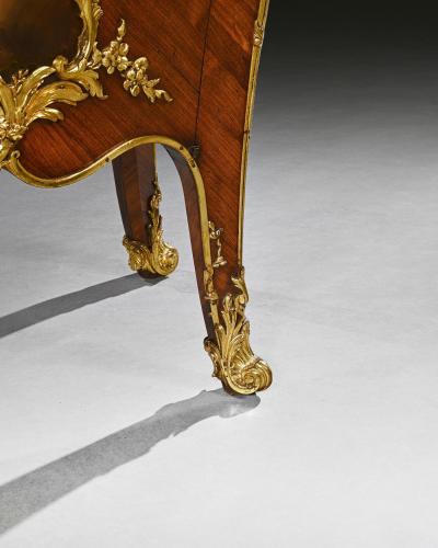 Pair of Gilt Bronze Mounted 19th Century French Kingwood Commodes