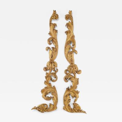 Pair of Giltwood Architectural Fragments France circa 1830