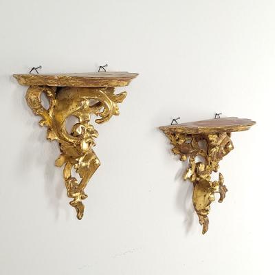 Pair of Giltwood Brackets Italy circa 1920