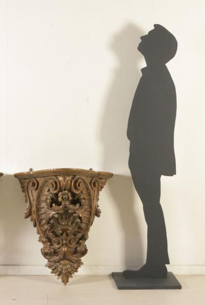 Pair of Giltwood Consoles wall brackets