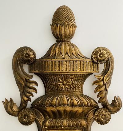 Pair of Giltwood Mirrors Wall Console or Pier Mirrors Italian 1960s