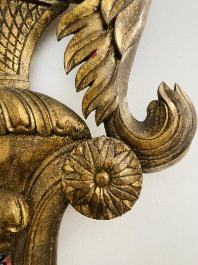 Pair of Giltwood Mirrors Wall Console or Pier Mirrors Italian 1960s