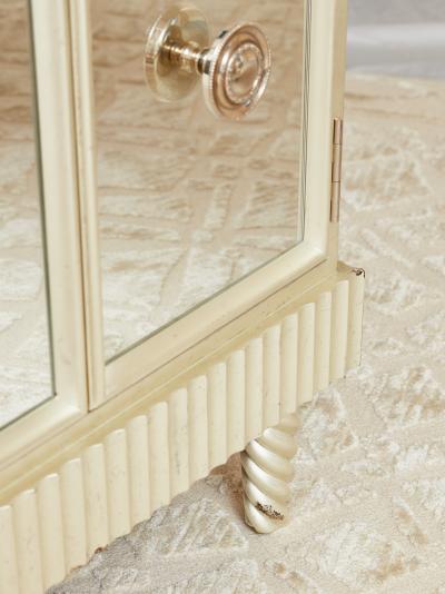 Pair of Giltwood and Mirrored Night Stands