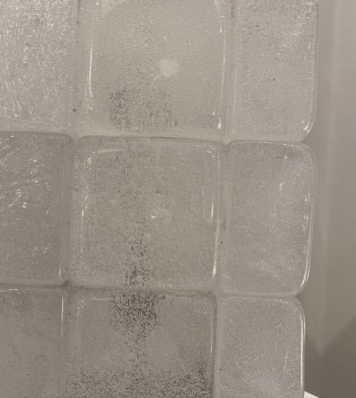 Pair of Glass Tables Lamps by Poliarte Italy 1970s