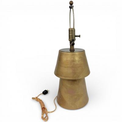 Pair of Gold Ceramic Table Lamps