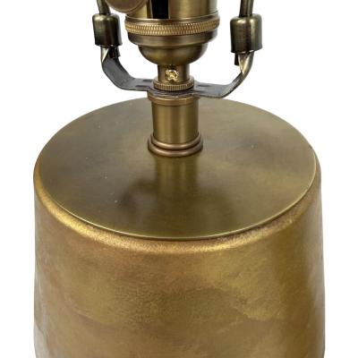 Pair of Gold Ceramic Table Lamps