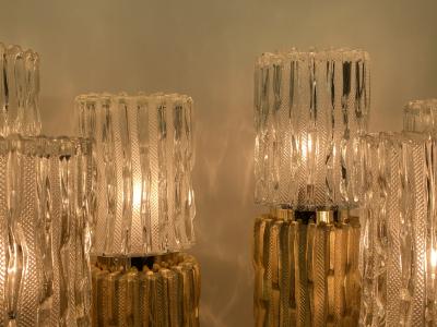 Pair of Gold Leaf Cactus Lamps
